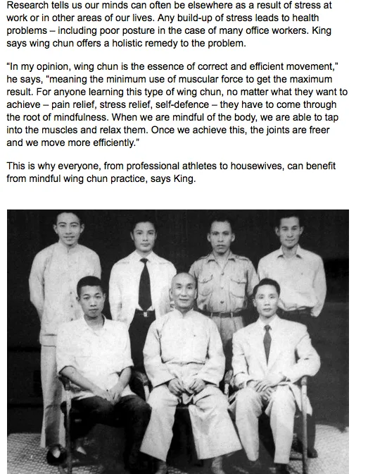 Wing Chun for Hong Kong office workers - The Ip Man in all of us