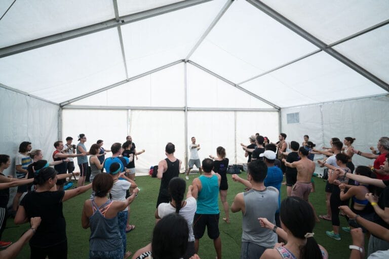 Mindful Wing Chun on Location at Wellness Festival