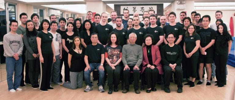 Group Photo of Wing Chun Class with Grand Master